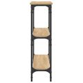 vidaXL Konzolový stolík dub sonoma 100x22,5x75 cm kompozitné drevo