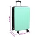 vidaXL Kufor so zámkom Mätovo zelená 43 x 27 x 66 cm ABS plast