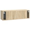 vidaXL Nástenná TV skrinka 98 x 31 x 30 cm Dub sonoma Kompozitné drevo