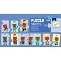 Postupové puzzle Obleč medvedíka
