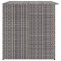 vidaXL Záhradný úložný box sivý 150x100x100 cm polyratanový