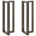 vidaXL Nohy barového stola v tvare T, 2 ks, čierne, 40x35x(110-111) cm, oceľové