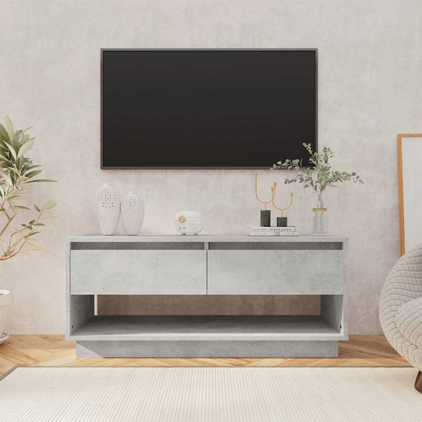 vidaXL TV skrinka, betónovo sivá 102x41x44 cm, kompozitné drevo