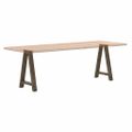 vidaXL Nohy k jedálenskému stolu v tvare A, 2 ks, 60 x (72-73) cm, oceľ