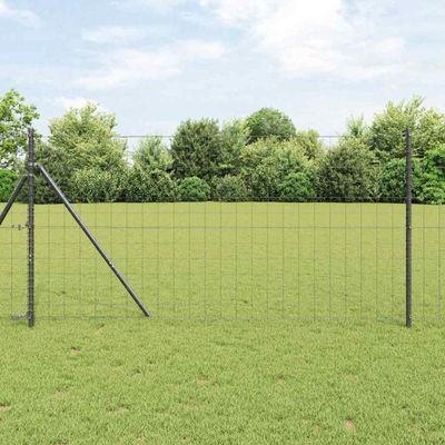vidaXL Pevný kovaný drôtový plot 25 x 1 m (Š x V) PVC potiahnutá oceľ
