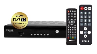 TESLA SENIOR T2, DVB-T2 prijímač, H.265 (HEVC) Poľsko
