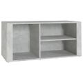 vidaXL Botník betónovo sivý 100x35x45 cm spracované drevo