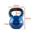 Kettlebell HMS KN 28 kg pokrytý vinylom