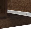 vidaXL Komoda so zásuvkami, hnedý dub 100,5x35x98,5cm kompozitné drevo