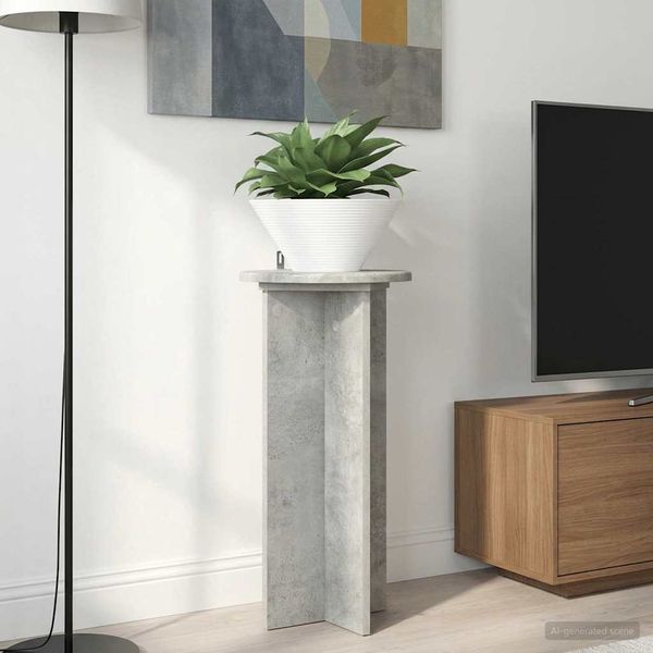 vidaXL Stojan na rastliny 2 pcs Betónovo sivá 29,5 x 29,5 x 60 cm