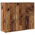 vidaXL Komoda, staré drevo 91x29,5x75 cm, kompozitné drevo