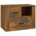vidaXL Nočný stolík dymový dub 60x36x45 cm spracované drevo