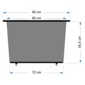 Roletka 90 cm 1ks lichoběžník