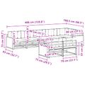 vidaXL Záhradná súprava gaučov 8 ks Prírodná a antracitová