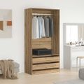 vidaXL šatník Artisan Dub 100x50x200 cm Drevo
