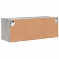 vidaXL TV skrinka s LED svetlami betónová sivá 80x30x30 cm