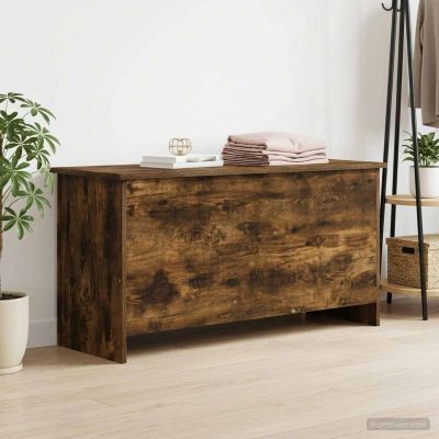 vidaXL Úložná truhlica Dymový dub 100 x 40 x 50 cm Kompozitné drevo