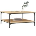 vidaXL Konferenčný stolík dub sonoma 80x80x40 cm kompozitné drevo