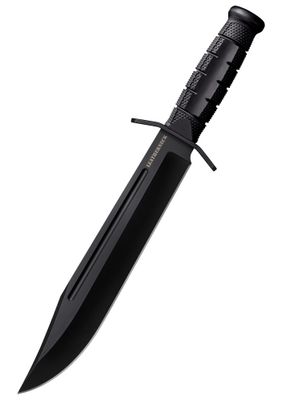 Cold Steel FX-LTHRNK LEATHERNECK BOWIE outdoorový nôž 26,7cm, celočierny, Griv Ex, puzdro