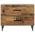 vidaXL Nočný stolík Staré drevo 62 x 34,5 x 47,5 cm Kompozitné drevo