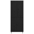 vidaXL Highboard 2 ks Čierny dub 69,5 x 34 x 180 cm Kompozitné drevo