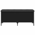 vidaXL Úložná lavička čierna 102x42x45 cm kompozitné drevo