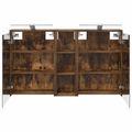 vidaXL Set kabinetov do kúpeľne 3 ks 106 x 16 x 62,5 cm
