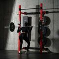 Multifunkčný skladací posilňovací stojan - Power Rack HMS KLT34 červený