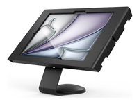 Black - Montážna sada (kryt, stojan) - odkrytá predná/zadná kamera a senzory - pre tablet - pevný uhol 45 stupňov - uzamykateľný - kov - čierna - veľkosť obrazovky: 11" - čítač, montáž na stenu - pre Apple 11-palcový iPad Air (M2, M3)