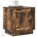 vidaXL Nočný stolík 2 ks Dymová dub 44 x 34,5 x 45 cm Kompozitné drevo