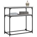 vidaXL Konzolový stolík sivý sonoma 75x35,5x75 cm kompozitné drevo