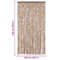 vidaXL Záves proti hmyzu béžový a tmavohnedý 100x230 cm ženilka
