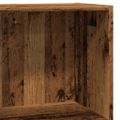vidaXL Knižnica staré drevo 40x24x76 cm kompozitné drevo