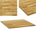 vidaXL Stolová doska dubové drevo štvorcová 23 mm 80x80 cm