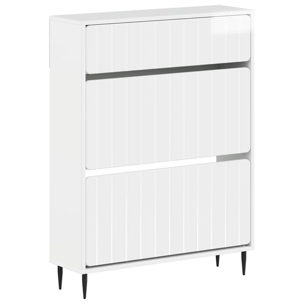 vidaXL Skriňa na topánky ZWOLLE 78 x 24 x 103 cm Kompozitné drevo