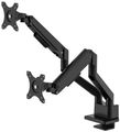 Neomounts  DS70-250BL2 Neomounts NEXT Slim Desk Mount, double display (topfix clamp/grommet), black Držák, VESA, stolní, pro 2 ploché/zakrivené monitory, úhloprícka 17–32", náklon 90°, otácení 180°, rotace 360°, nosnost 18kg, cer