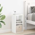 vidaXL Nočný stolík 2 ks Biela 25,5 x 22 x 49,5 cm Kompozitné drevo