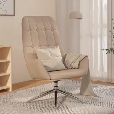 vidaXL Relaxačné kreslo bledosivé umelá semišová koža