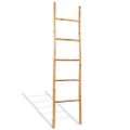 vidaXL Rebrík na uteráky s 5 priečkami, bambus, 150 cm