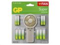 Batéria GP B0161M Super Alkaline 12xAA + 12xAAA + mini ventilátor