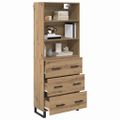 vidaXL Highboard 2 ks Remeselný dub 69,5 x 34 x 180 cm