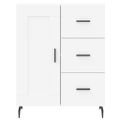 vidaXL Vysoká skrinka biela 69,5x34x180 cm spracované drevo