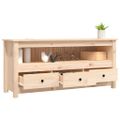 vidaXL TV skrinka 114x35x52 cm masívna borovica