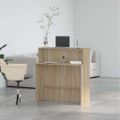 vidaXL Recepčný pult, dub sonoma, 100x50x103,5 cm, imitácia dreva