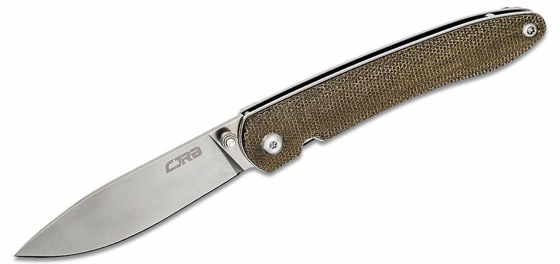 CJRB J1917-ODG Ria vreckový nôž 7,5 cm, Satin, zelená, Micarta