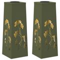 vidaXL Solárne LED svetlo na chodník 2 ks Teplá biela 18 x 18 x 50 cm