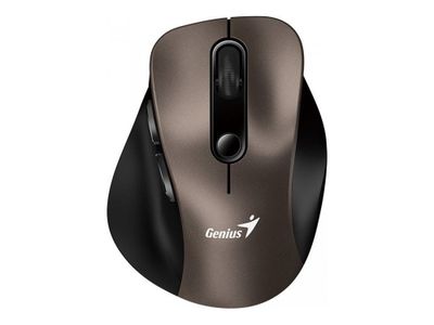 Genius Ergo 9000S/Ergonomická/Optická/Pre pravákov/2 400 DPI/USB+BT/Champagne Titanium