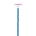 vidaXL Pracovné lano modré 3 mm 500 m polypropylén
