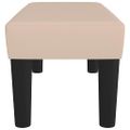 vidaXL Lavička kapučínová 70x30x30 cm umelá koža