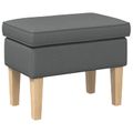 vidaXL Taburetka Tmavosivá 55 x 35 x 41 cm Látka